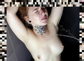 extrem, orgasm, amatör, avsugning, deepthroat, bdsm, slyna, trosor, gagging, bondage