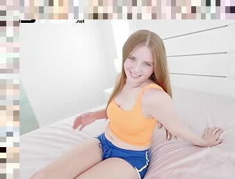 BUSTY NEWCOMER ZOEY ZIMMER HUGE NATURAL TITS ALL NATURAL REDHEADS