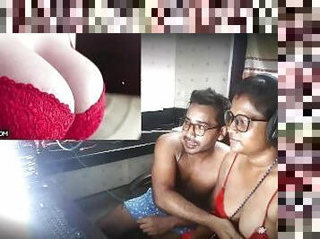 isteri, pornstar, gadis-indian, pasangan, ditangkap