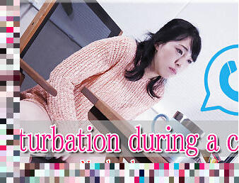 Masturbation duting a call - Fetish Japanese Video