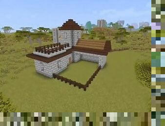 How to build a medieval stable house in Minecraft