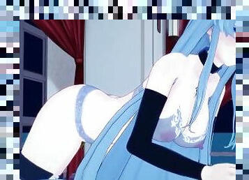 Esdeath masturbates while I taking a nap, so I wake up and help her  akame ga  Hentai POV FULL VID