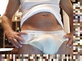 Piss in my white briefs.