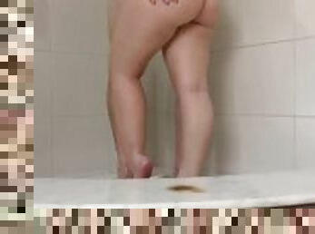 pantat, mandi, payudara-besar, amatir, pasangan, payudara, bokong, mandi-shower, basah