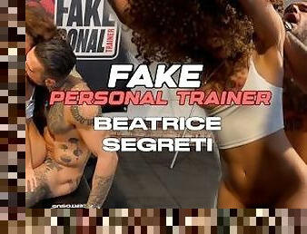 FAKE PERSONAL TRAINER with BEATRICE SEGRETI FUCKING A TEEN CURLY BRUNETTE AFTER A WORKOUT