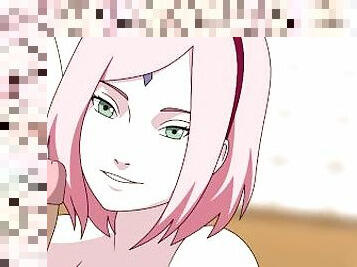 Naruto anime hentai cartoon compilation Sakura Ino Sarada Boruto titjob riding sex kunoichi trainer