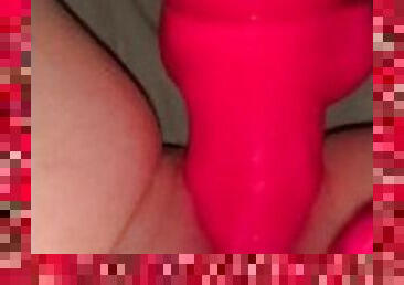 Pink dildo and vibrator