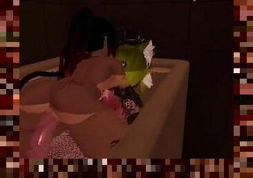 Bath time with Master @Ezzie_Bunnie ???? Would you like a bath with me?