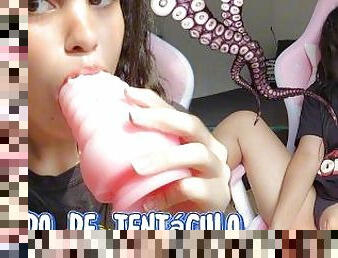 JUGUETE NUEVO! Dildo de TENTÁCULO????/vlog/ Review/morena/latina/Perfect pussy