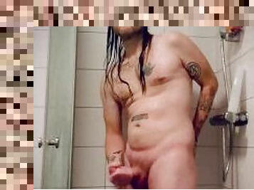 Swedish man shower masturbation