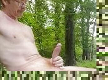 Piss and cum in the woods