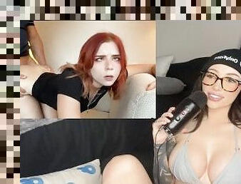 Sweetie Fox, Porn ASMR Reaction, Red Head Slut Gets Fucked By A Stranger - Amateur Willow Harper!