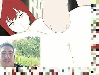 røv, anal, rødhåret, anime, hentai