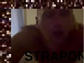 Fucking my BF with strapon