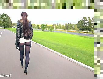 Collants, Public, Bout a bout, Parc, En nylon, Clignotant